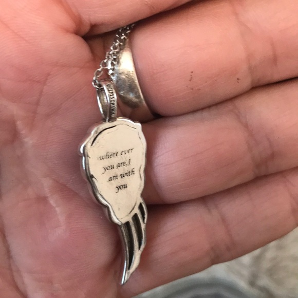 Sterling wing necklace - Picture 5 of 5